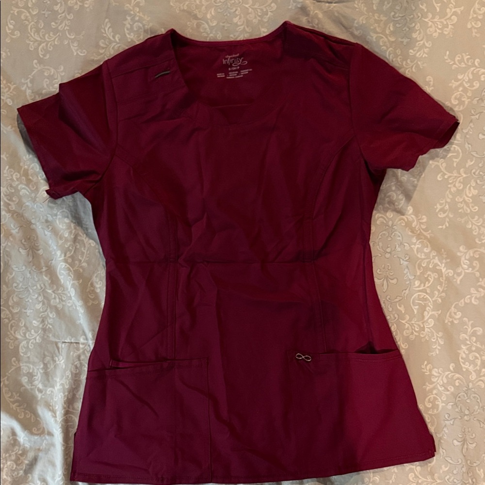 Cherokee Women's Short Sleeve Top - Deep Red